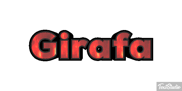 Girafa Efeito do texto