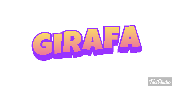 Girafa Efeito do texto