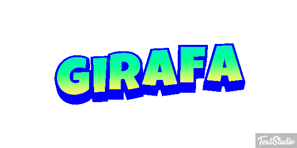 Girafa Efeito do texto