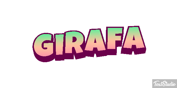 Girafa Efeito do texto