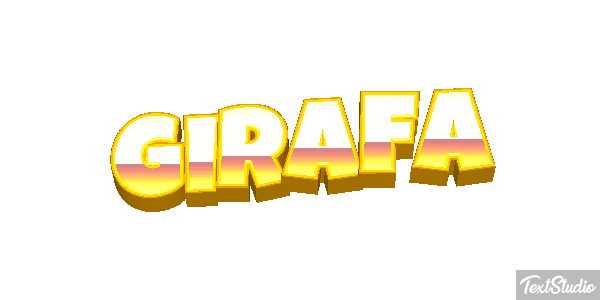 Girafa Efeito do texto