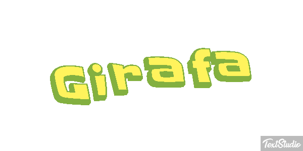 Girafa Efeito do texto