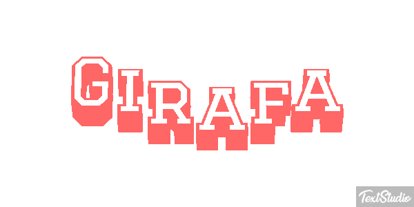 Girafa Efeito do texto