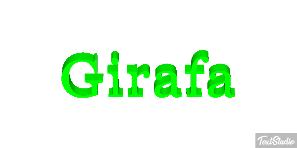 Girafa Efeito do texto