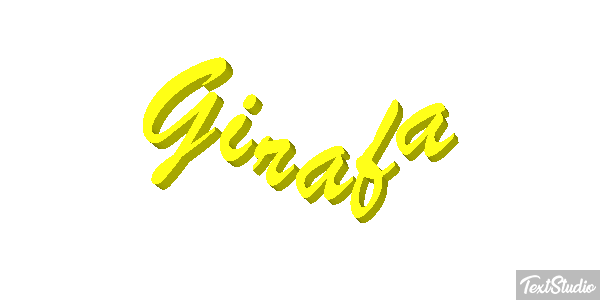 Girafa Efeito do texto