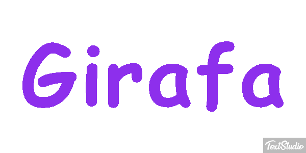 Girafa Efeito do texto