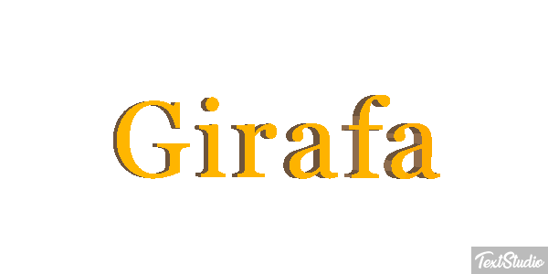 Girafa Efeito do texto