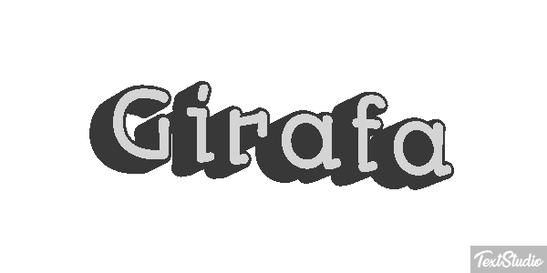 Girafa Efeito do texto