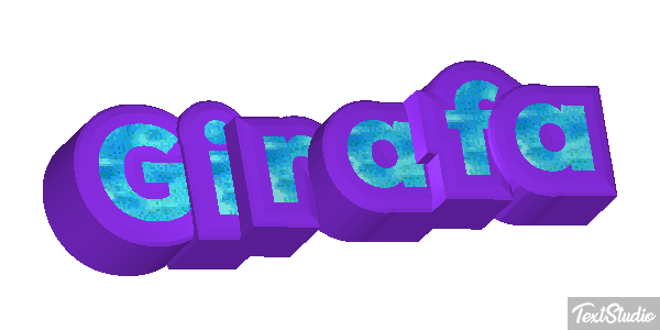 Girafa Efeito do texto