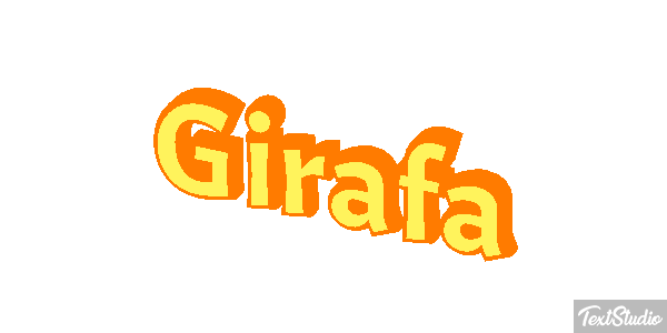 Girafa Efeito do texto