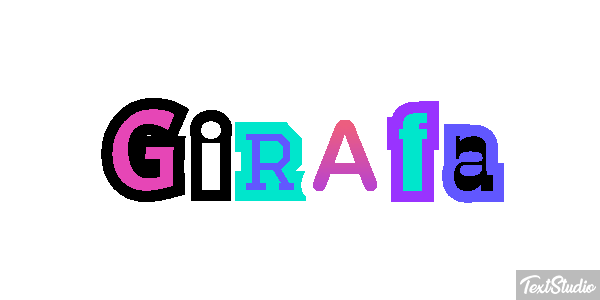 Girafa Efeito do texto