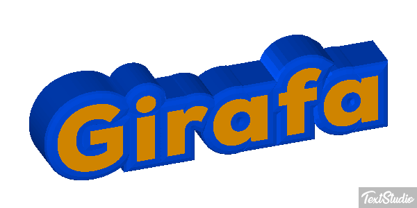 Girafa Efeito do texto