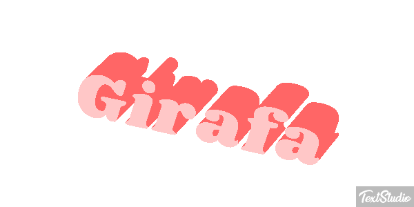 Girafa Efeito do texto