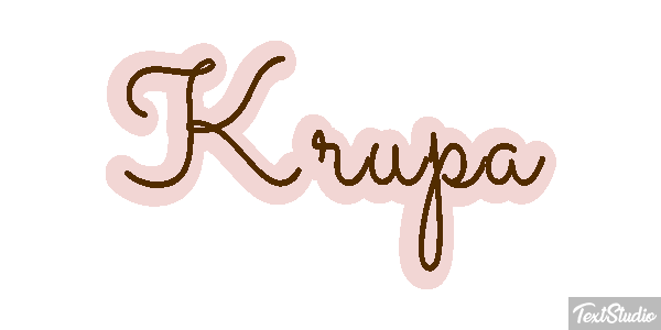 Krupa Text effect