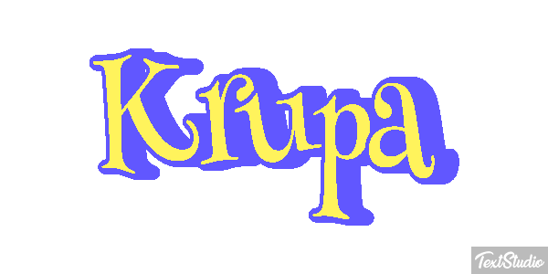 Krupa Text effect
