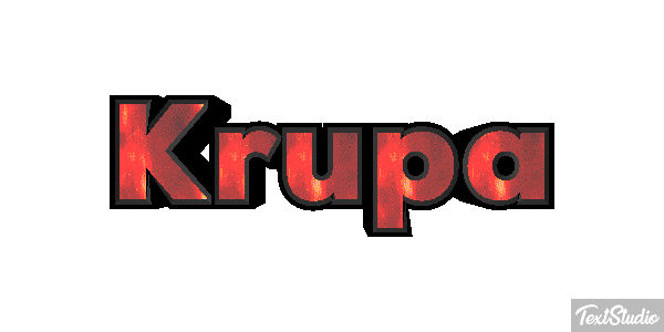 Krupa Text effect