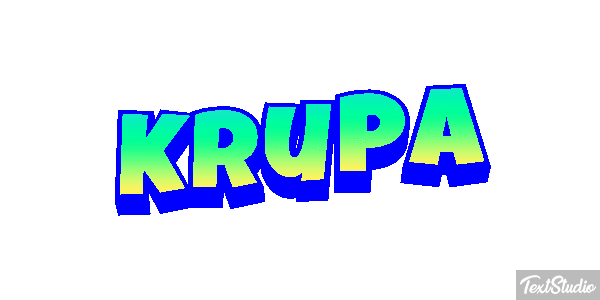 Krupa Text effect