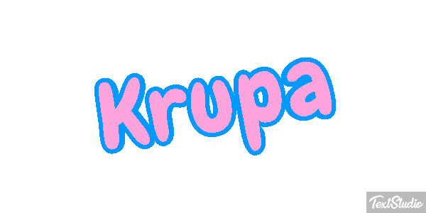 Krupa Text effect