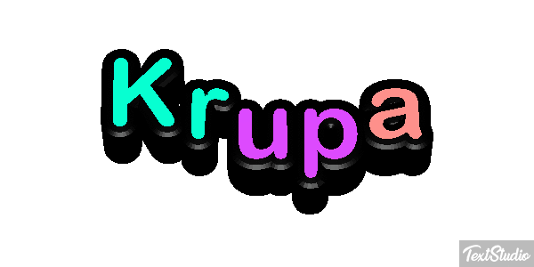 Krupa Text effect