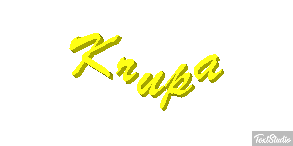 Krupa Text effect