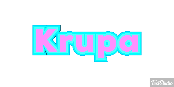 Krupa Text effect