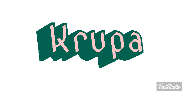 Krupa Text effect