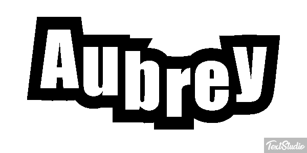Aubrey Текстовый эффект