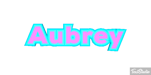 Aubrey Текстовый эффект