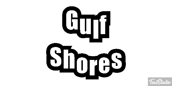Gulf Shores Effetto testo
