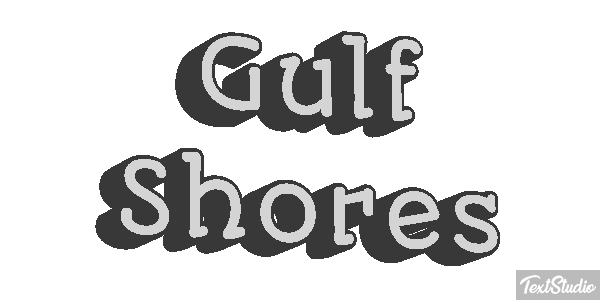 Gulf Shores Effetto testo