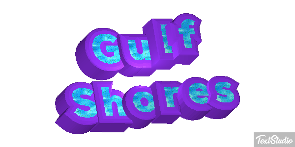 Gulf Shores Effetto testo