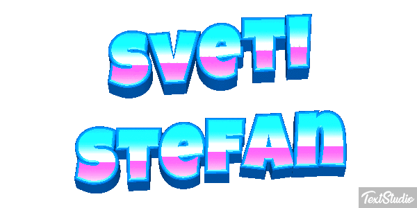 Sveti Stefan Effetto testo