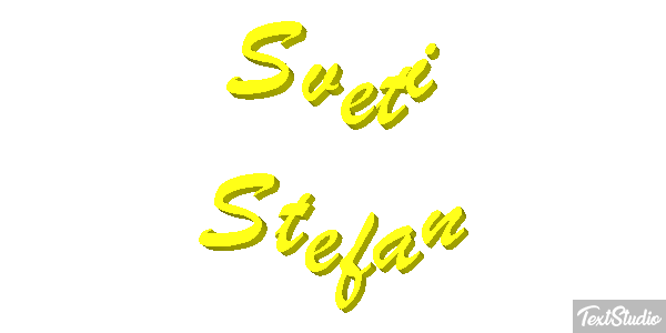 Sveti Stefan Effetto testo