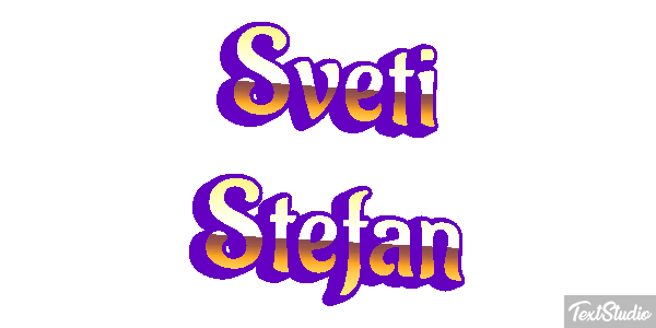 Sveti Stefan Effetto testo
