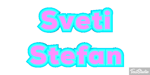 Sveti Stefan Effetto testo
