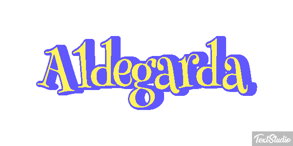 Aldegarda Effetto testo