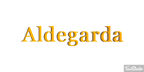 Aldegarda Effetto testo