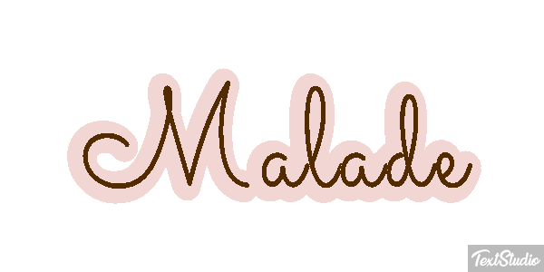 Malade Effet de texte