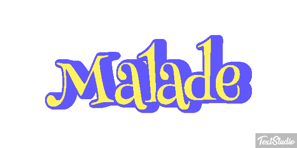Malade Effet de texte