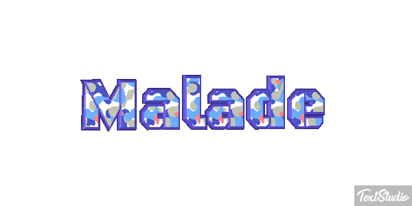 Malade Effet de texte