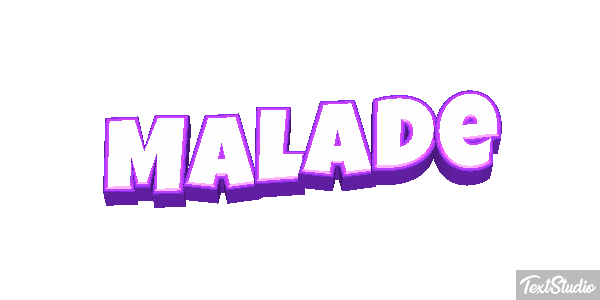 Malade Effet de texte