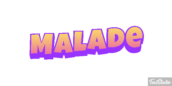 Malade Effet de texte