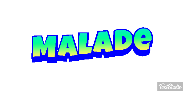 Malade Effet de texte