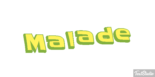 Malade Effet de texte