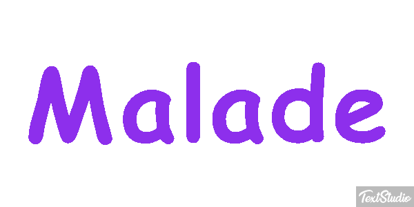Malade Effet de texte