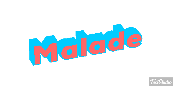 Malade Effet de texte