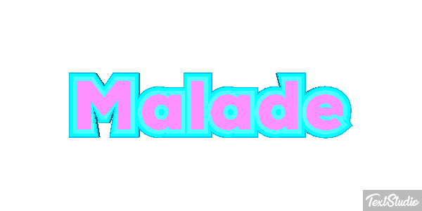 Malade Effet de texte
