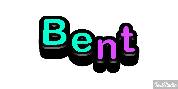 Bent Текстовый эффект