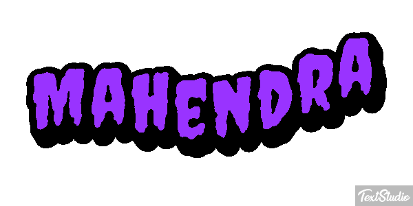 Mahendra Text effect