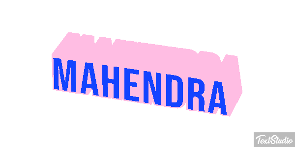 Mahendra Text effect